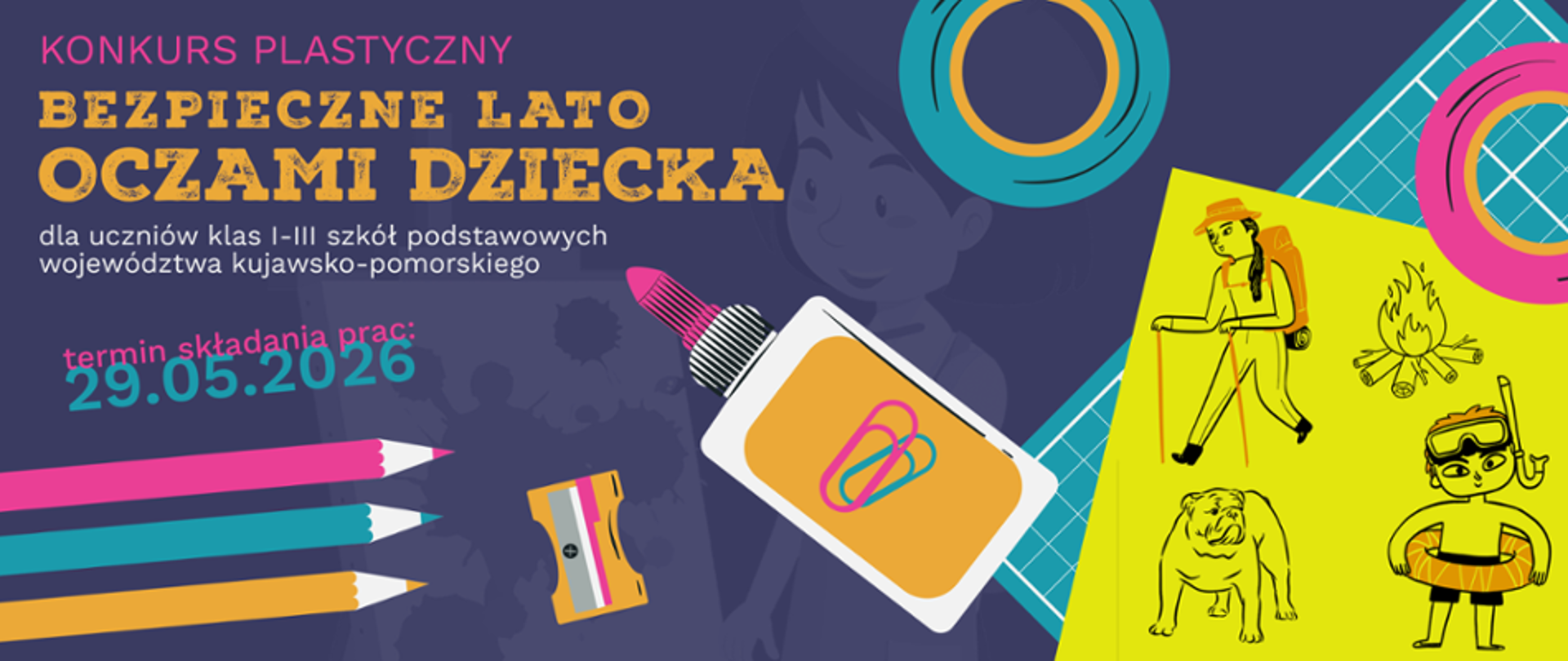 Konkurs plastyczny - bezpieczne lato oczami dziecka