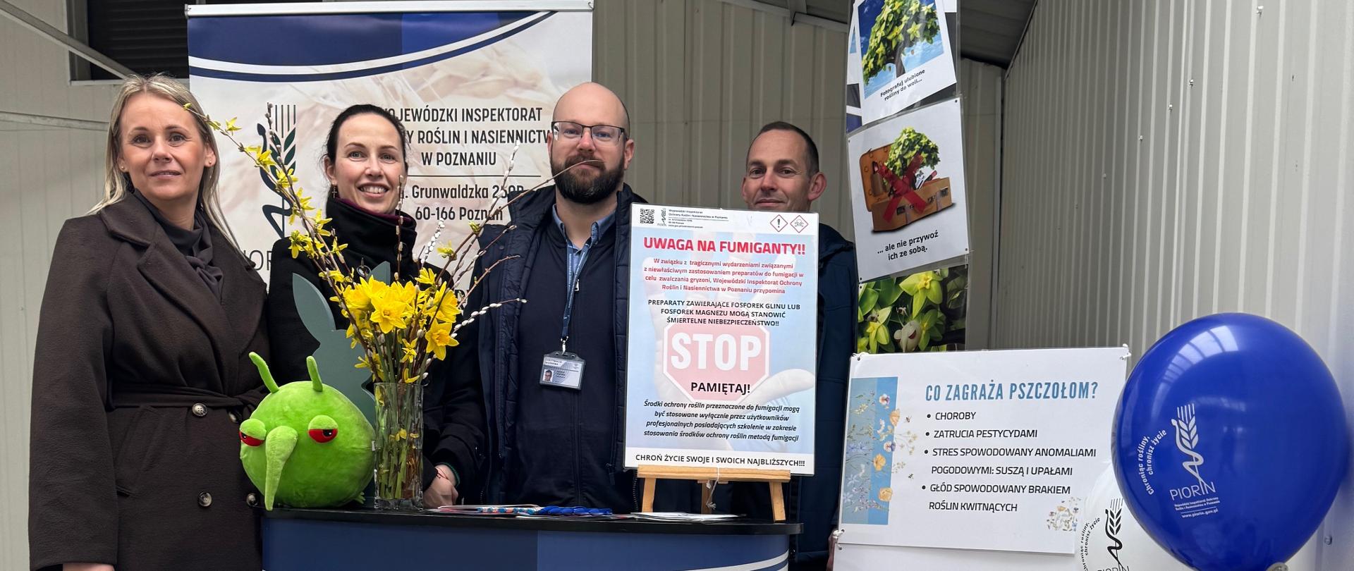 Targi Rolno-Ogrodnicze AGROMARSZ 2026 - stoisko WIORiN w Poznaniu obsługiwane przez pracowników Oddziału w Pleszewie