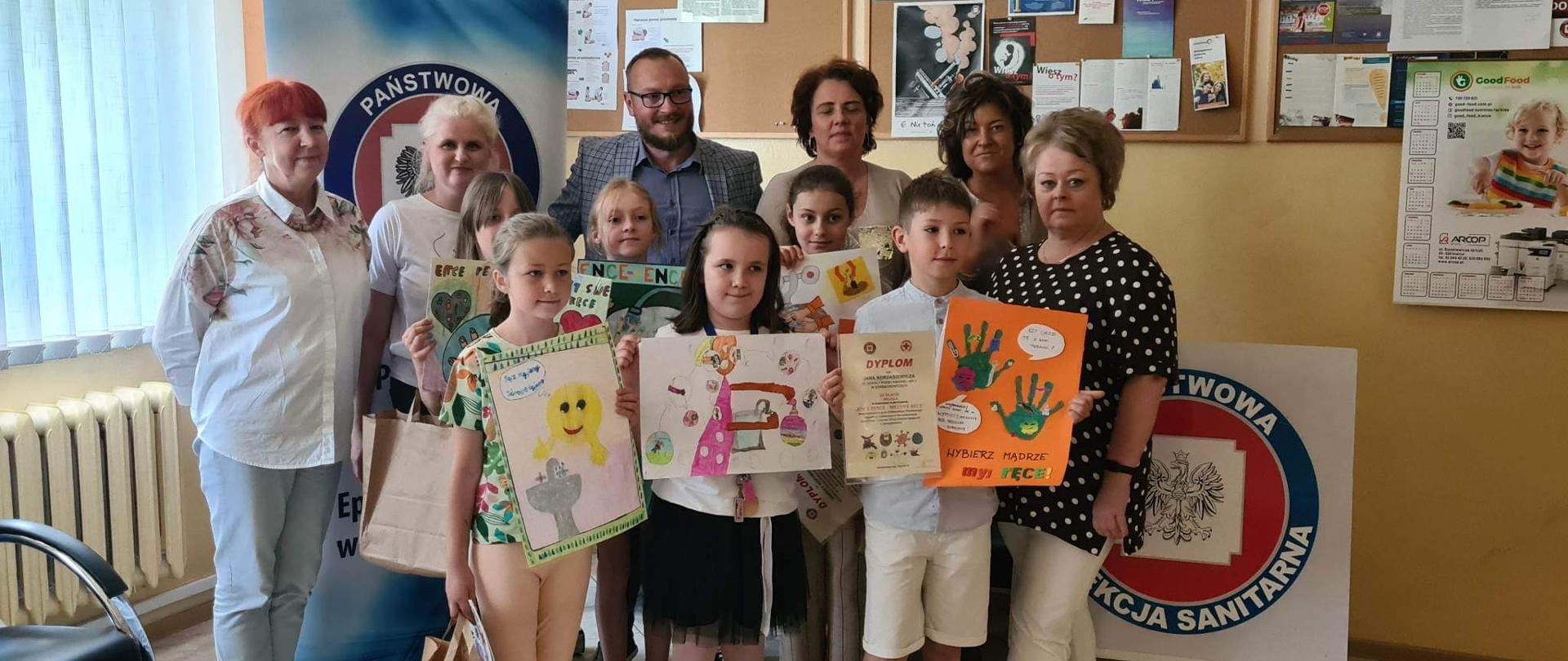 uroczyste rozstrzygnięcie konkursu plastycznego ENCE PENCE MYJ SWE RĘCE