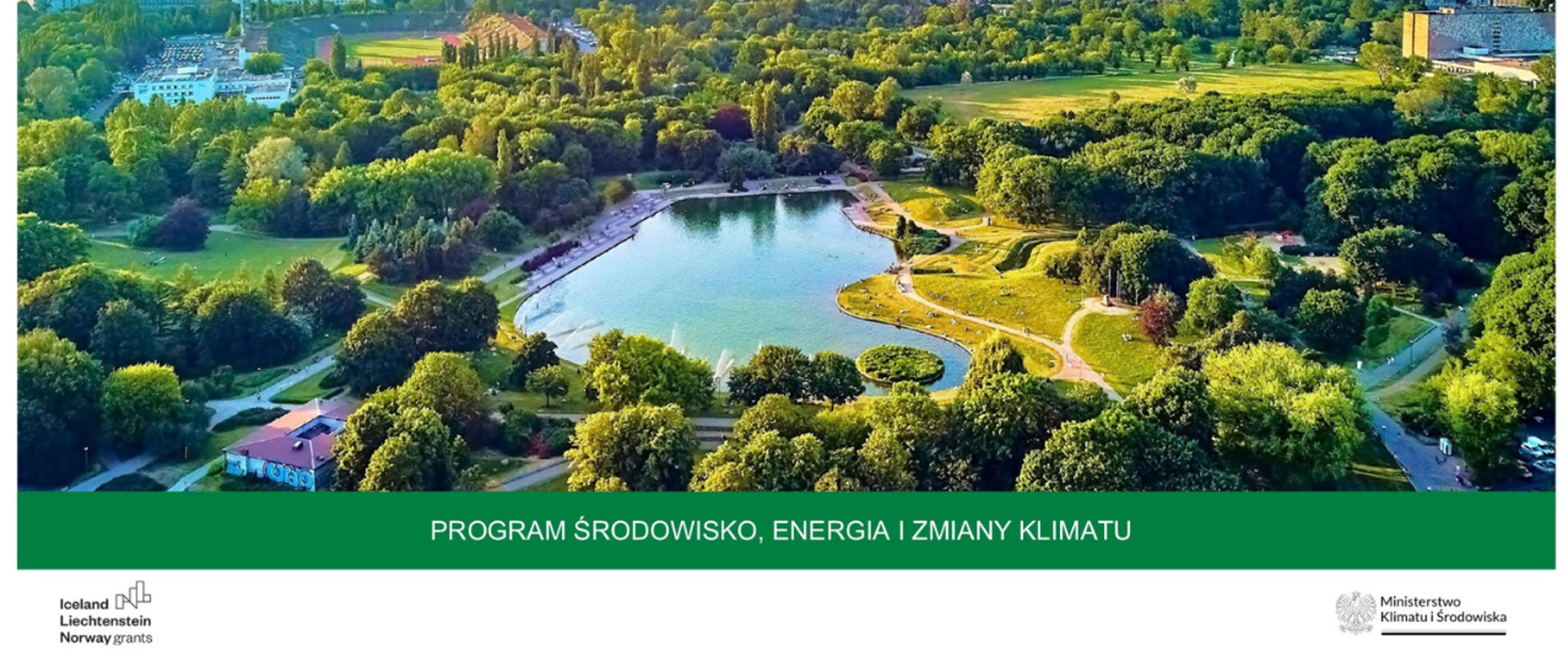 Widok z lotu ptaka Pól Mokotowskich w Warszawie