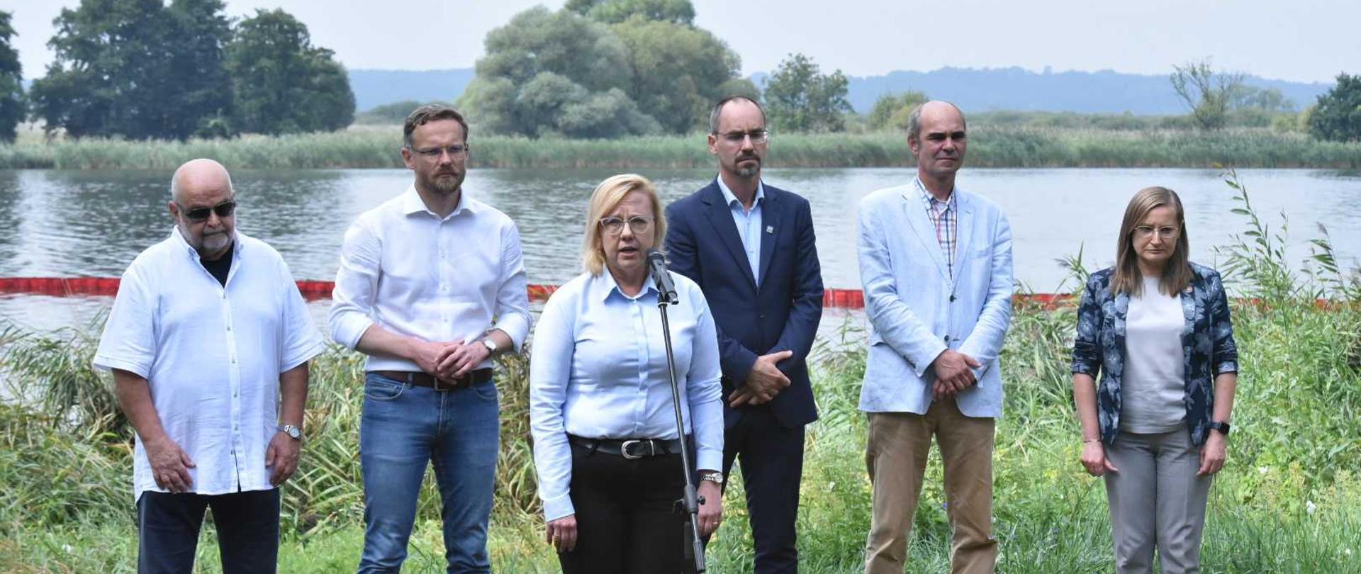 Briefing minister Anny Moskwy w Gryfinie.