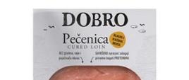 Pečenica, 90 g, marki DOBRO - wędlina pakowana w plastrach 