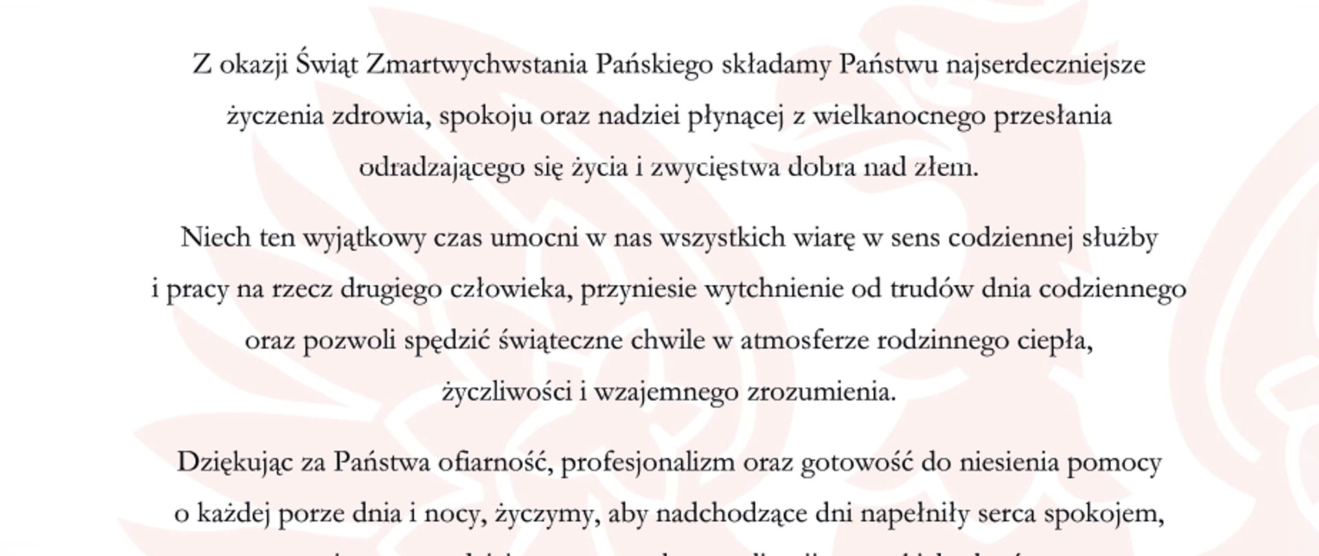 Życzenia Wielkanocne KG