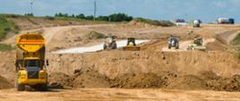 Prace ziemne na budowie S61 Suwałki - Budzisko 