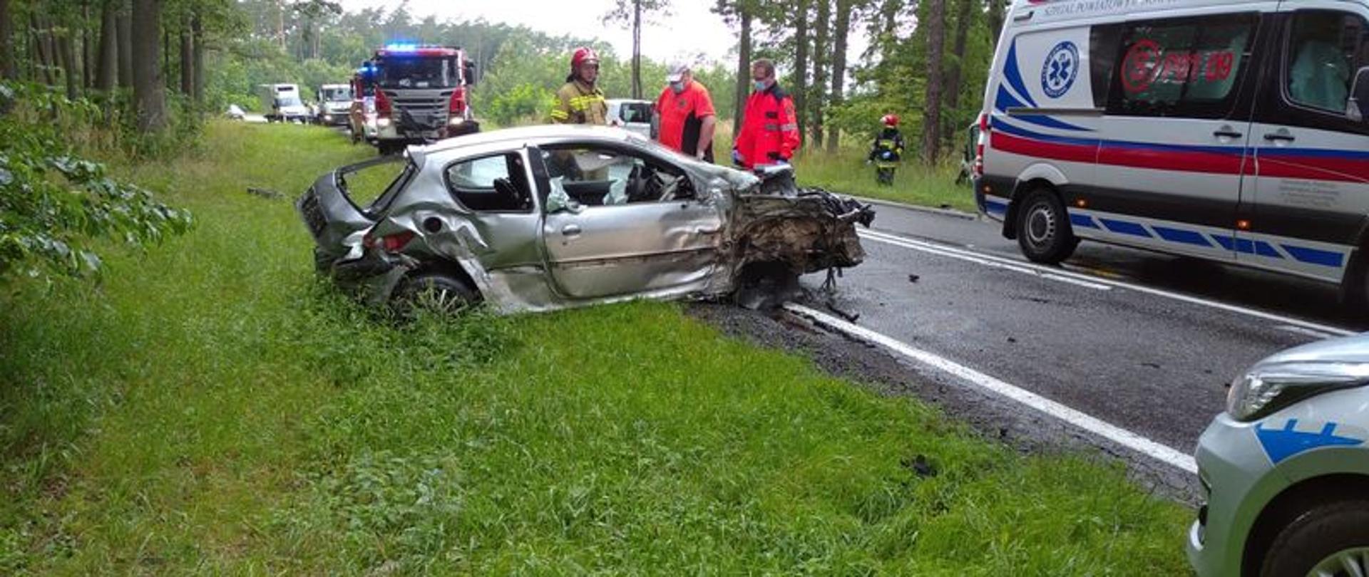 Porażyn wypadek na DW307