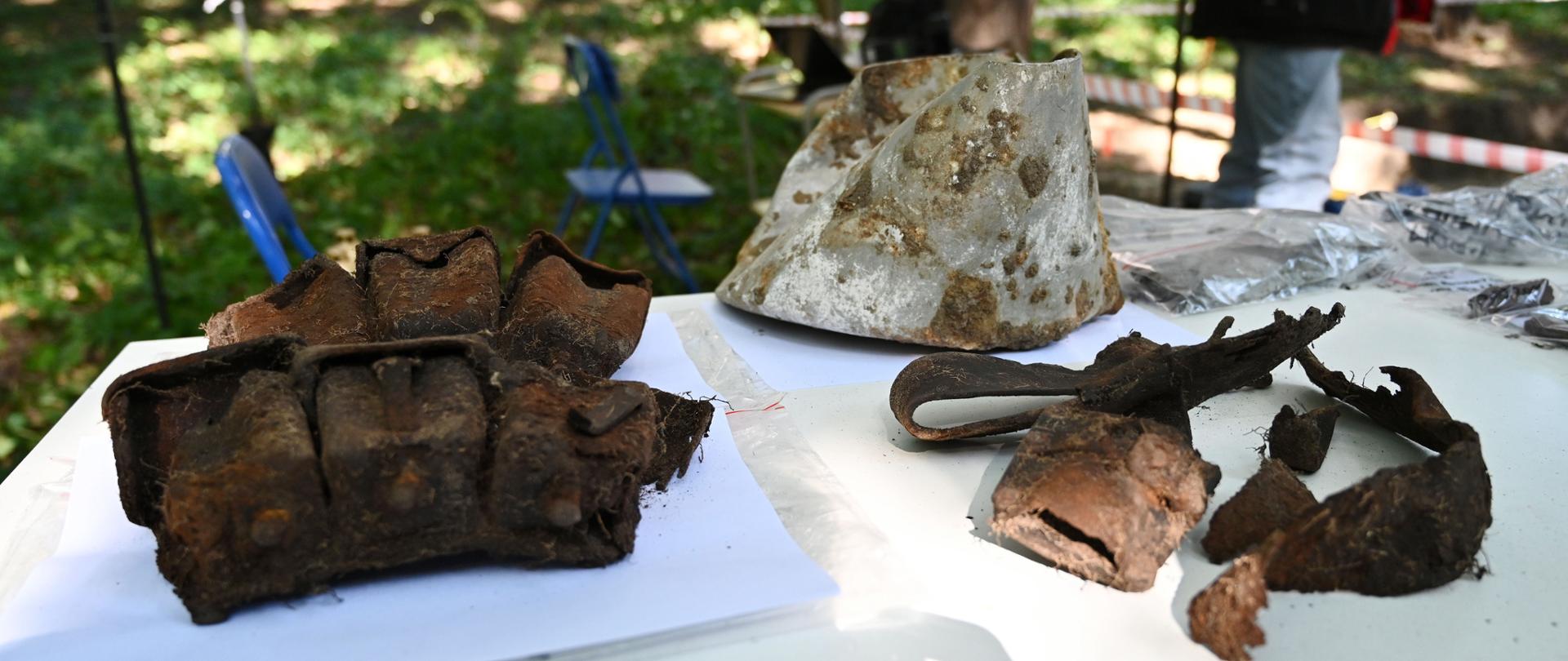 Szczątki obrońcy Westerplatte odnalezione podczas badań archeologicznych, fot. PAP/Marcin Gadomski