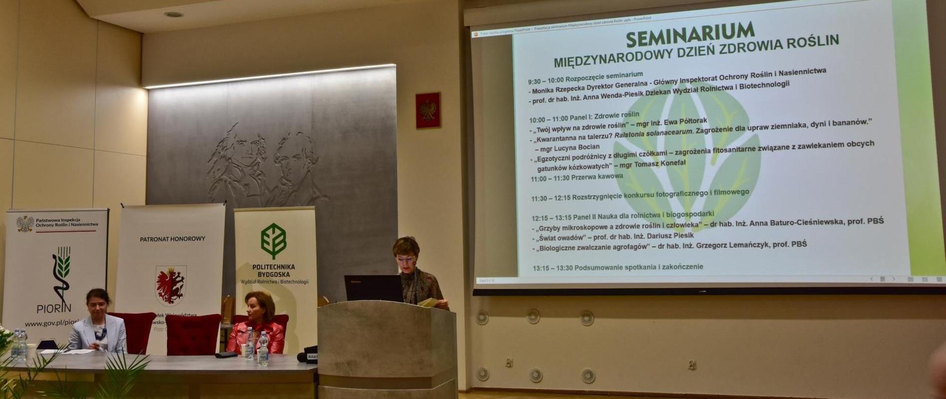 Uroczyste rozpoczęcie Seminarium przez Dyrektor Generalną GIORiN Monikę Rzepecką