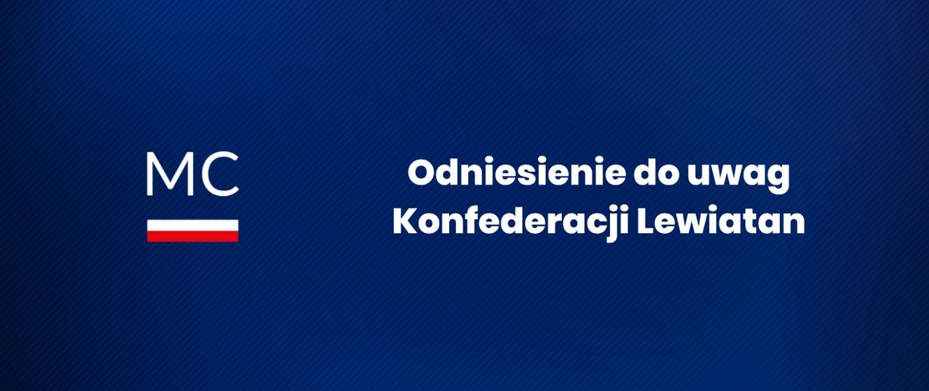 Odniesienie do uwag Konfederacji Lewiatan - Ministerstwo Cyfryzacji ...