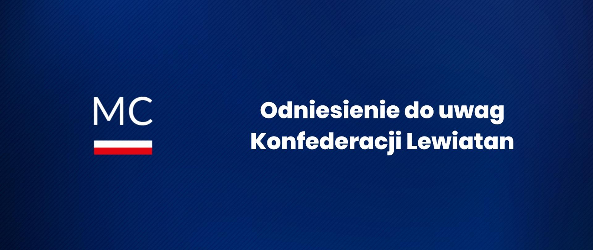 Odniesienie do uwag konfederacji Lewiatan