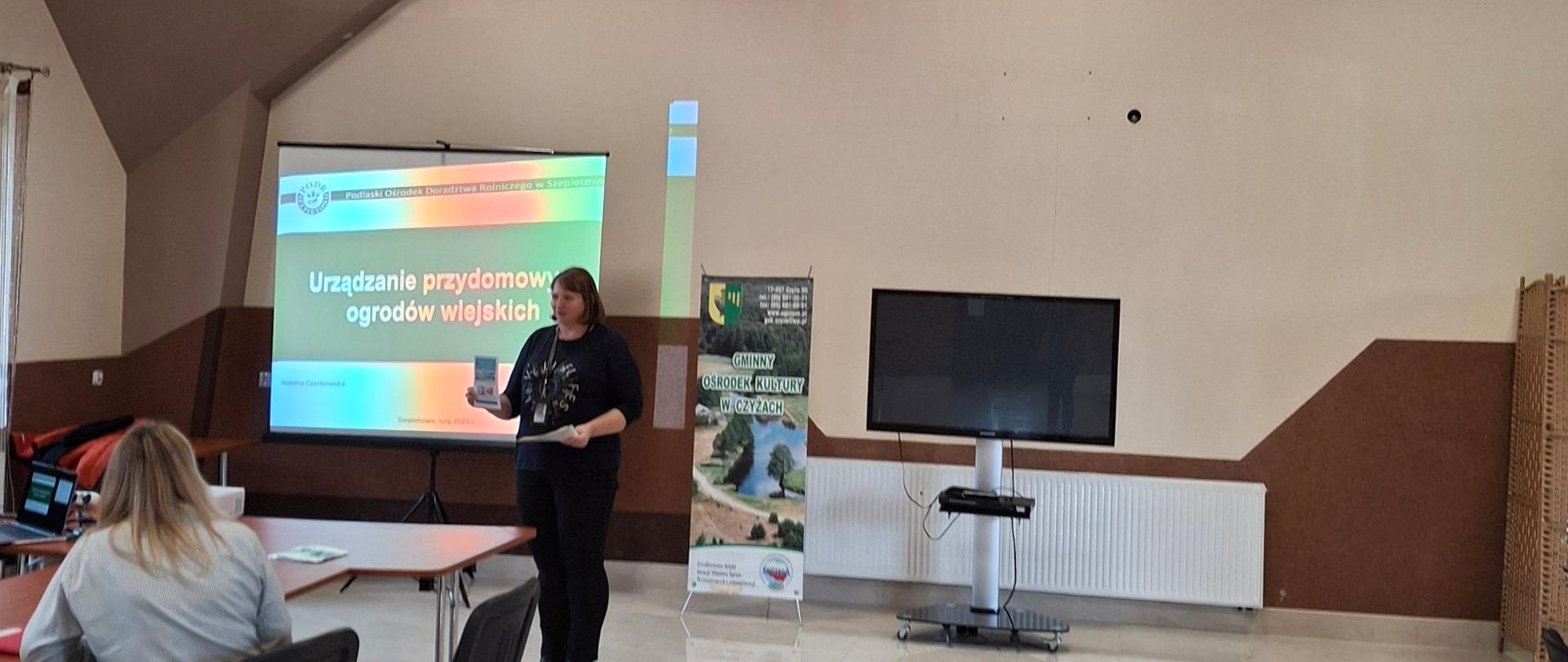 Wystąpienie Pani kierownik Oddziału Terenowego w Hajnówce