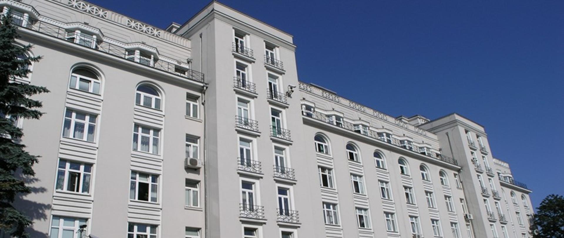 Gmach budynku Ministerstwa Sprawiedliwości przy Al. Ujazdowskich 11 w Warszawie