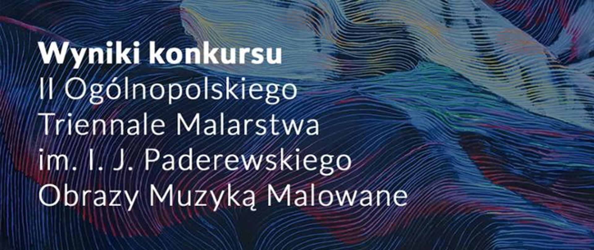 "Baner biały napis na wzorzystym tle w faliste linie" 