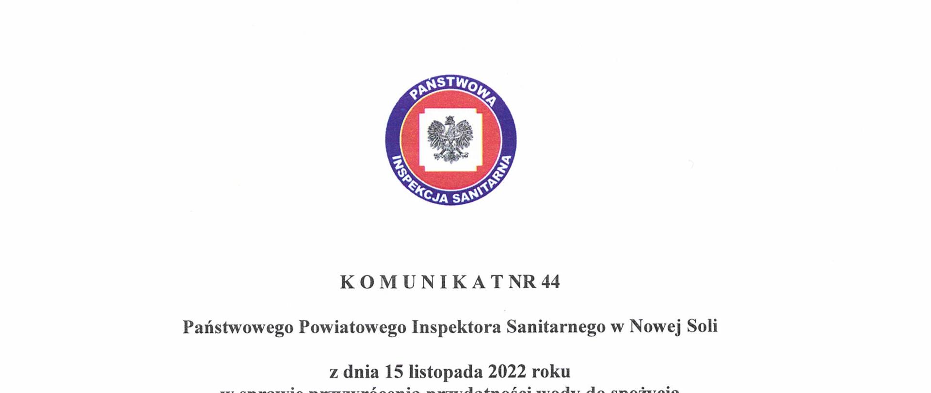 Komunikat nr 44 Przyborów