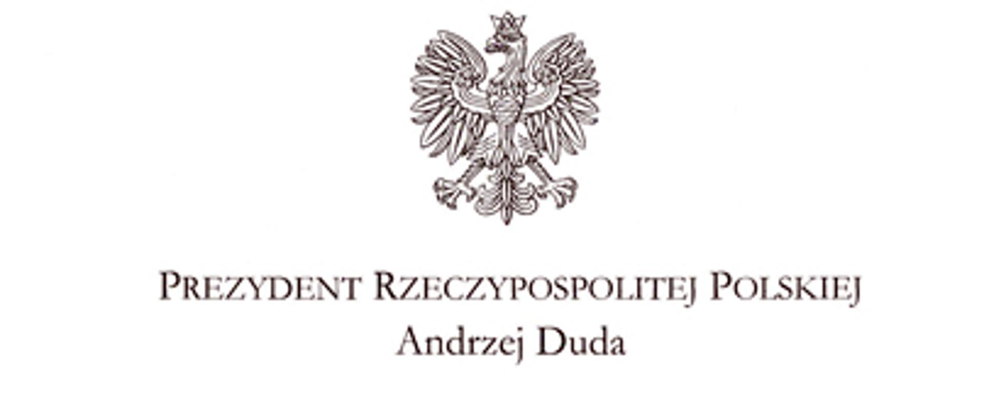 Zdjęcie przedstawia życzenia Świąteczne od Prezydenta Rzeczypospolitej Polskiej dla PSP i OSP. W prawym dolnym rogu widoczny jest podpis Prezydenta RP Andrzeja Dudy.