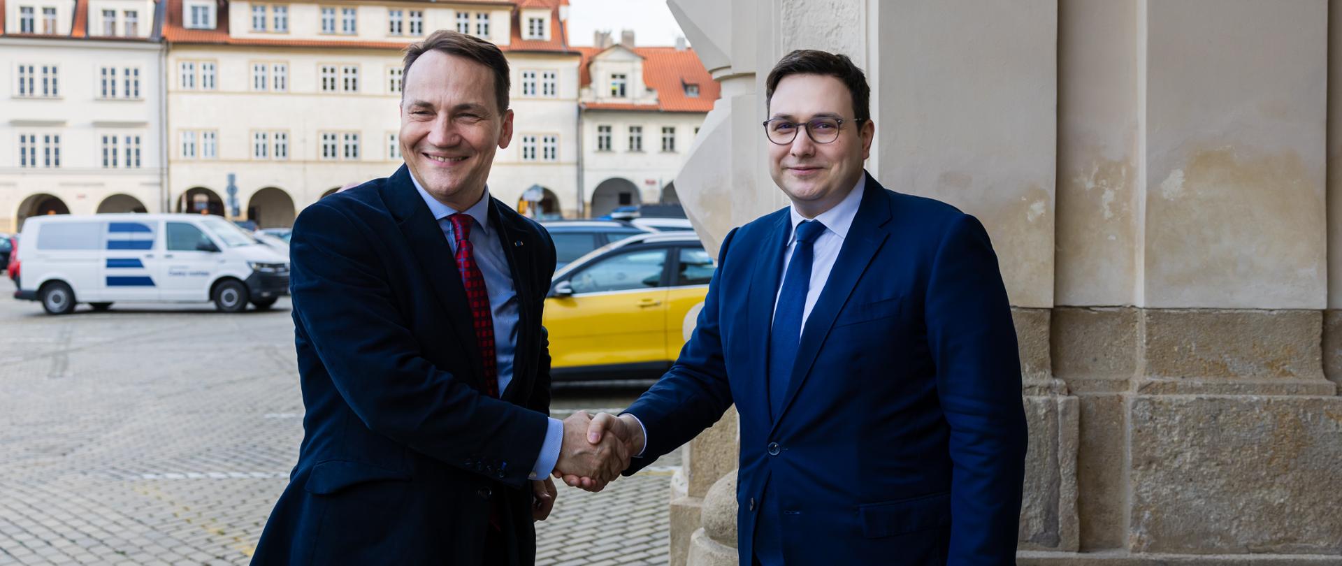 Wizyta ministra spraw zagranicznych Radosława Sikorskiego w Pradze 