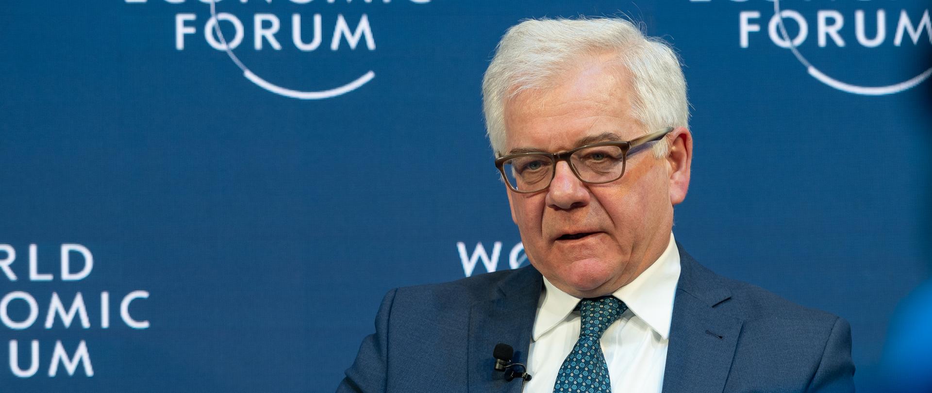 Minister Jacek Czaputowicz at World Economic Forum in Davos