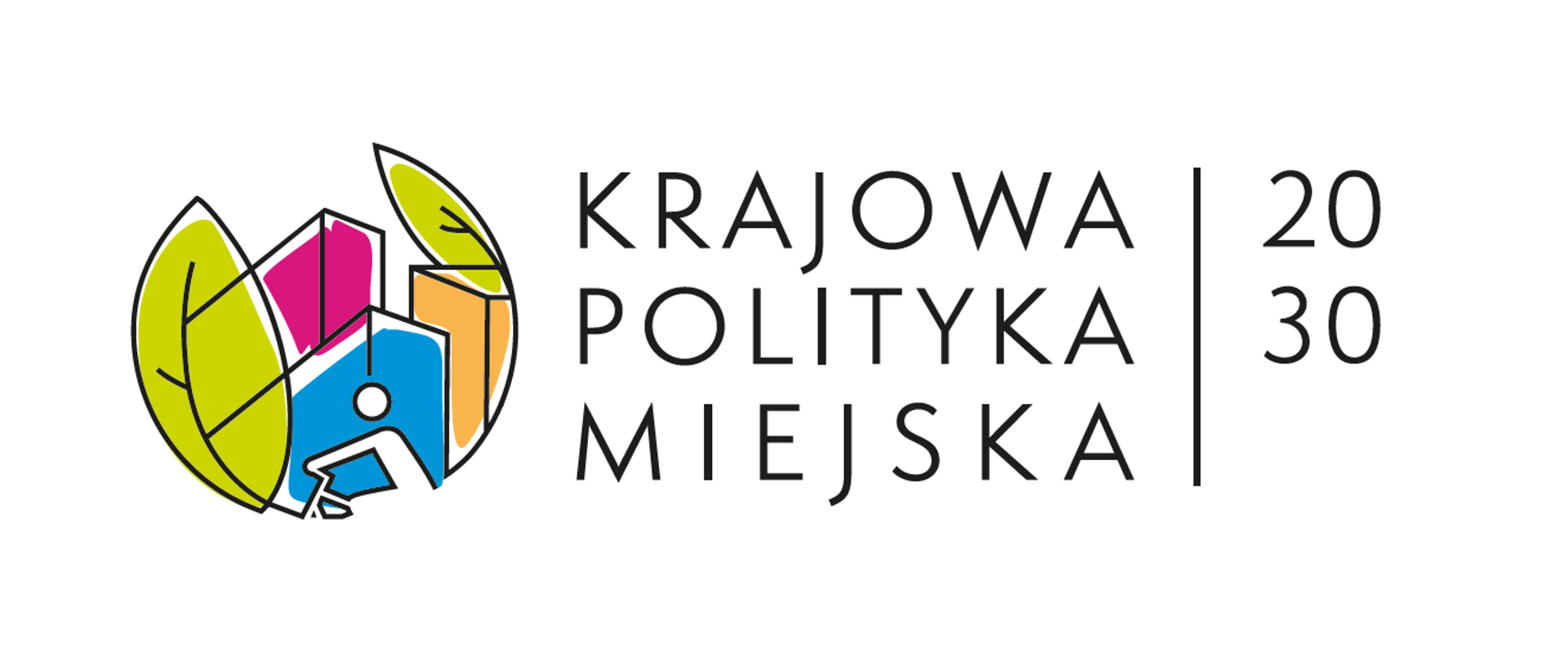 logo - napis Krajowa Polityka Miejska 2030