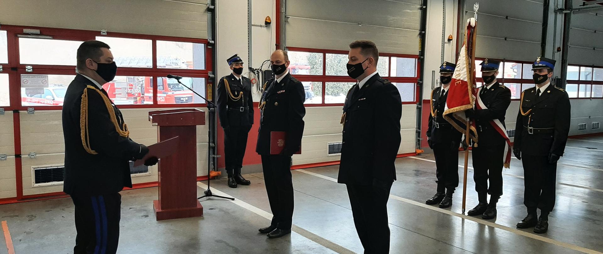 Uroczysta zbiórka w KP PSP w Żywcu