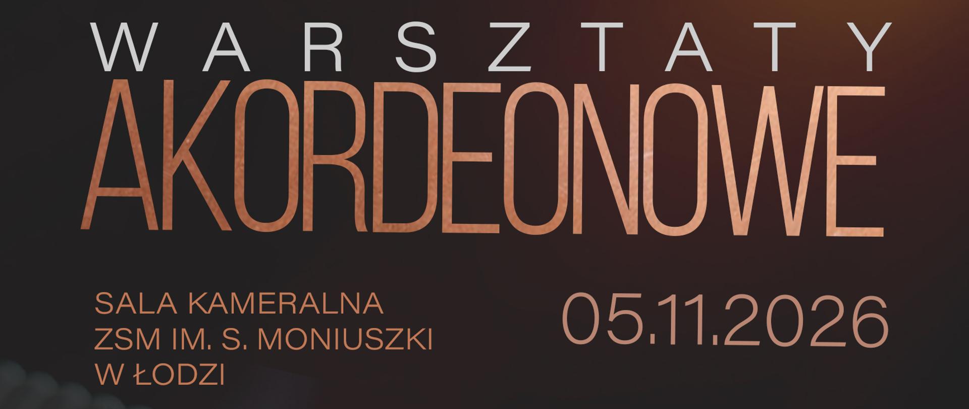Warsztaty akordeonowe - plakat