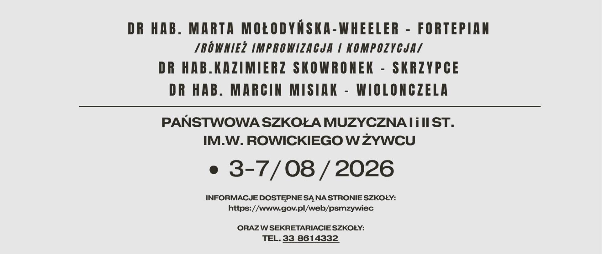 Plakat Kurs mistrzowski