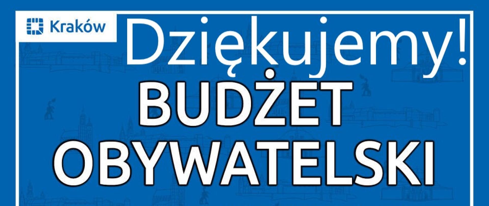 Podziękowanie Komendanta Miejskiego PSP w Krakowie grafika Budżet Obywatelski.
