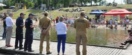 Działania prewencyjne na plaży miejskiej w Lidzbarku Warmińskim