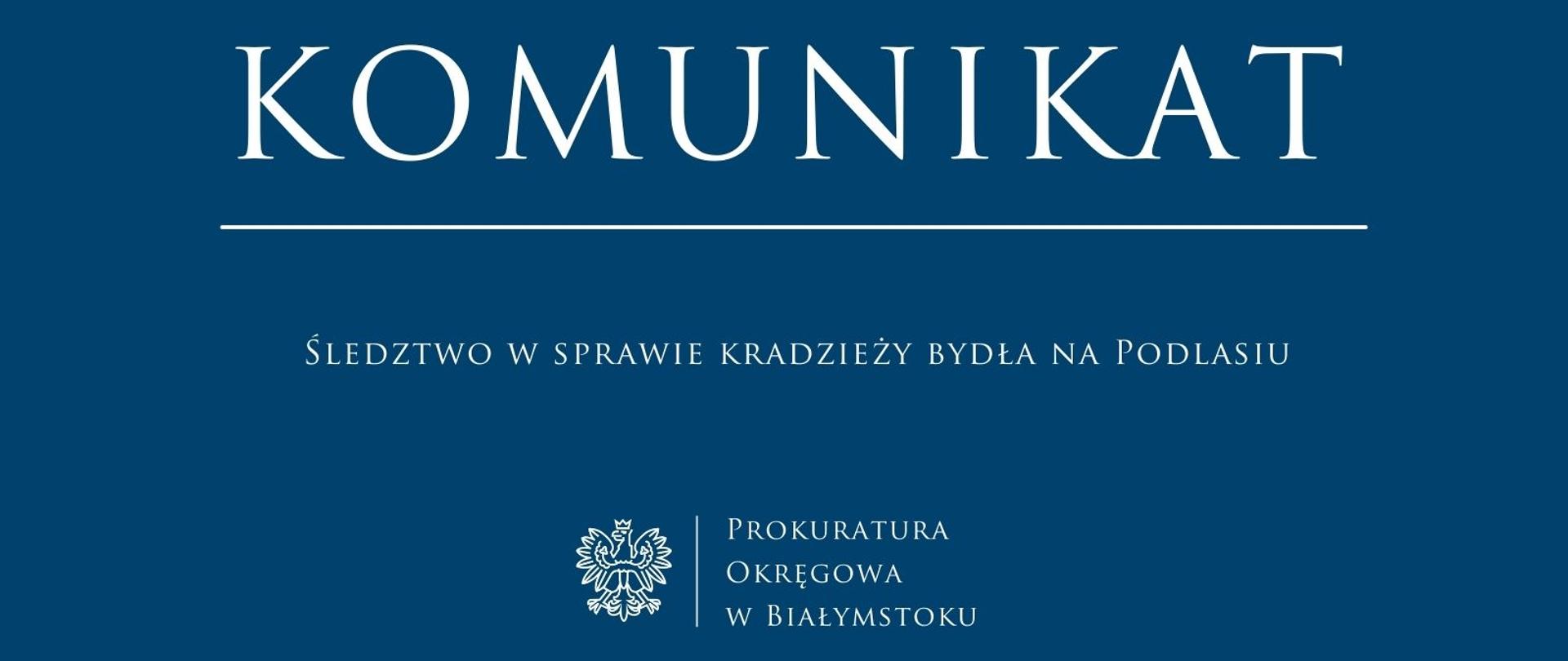 Śledztwo w sprawie kradzieży bydła na Podlasiu 