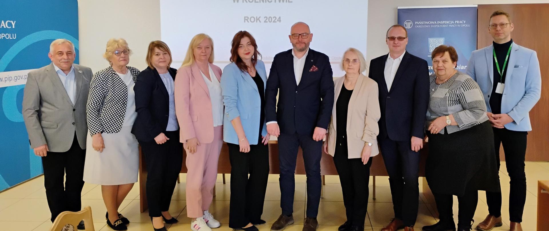 zdjęcie przedstawia zebranie sprawozdawcze za rok 2024 Wojewódzkiej Komisji ds. BHP w Rolnictwie