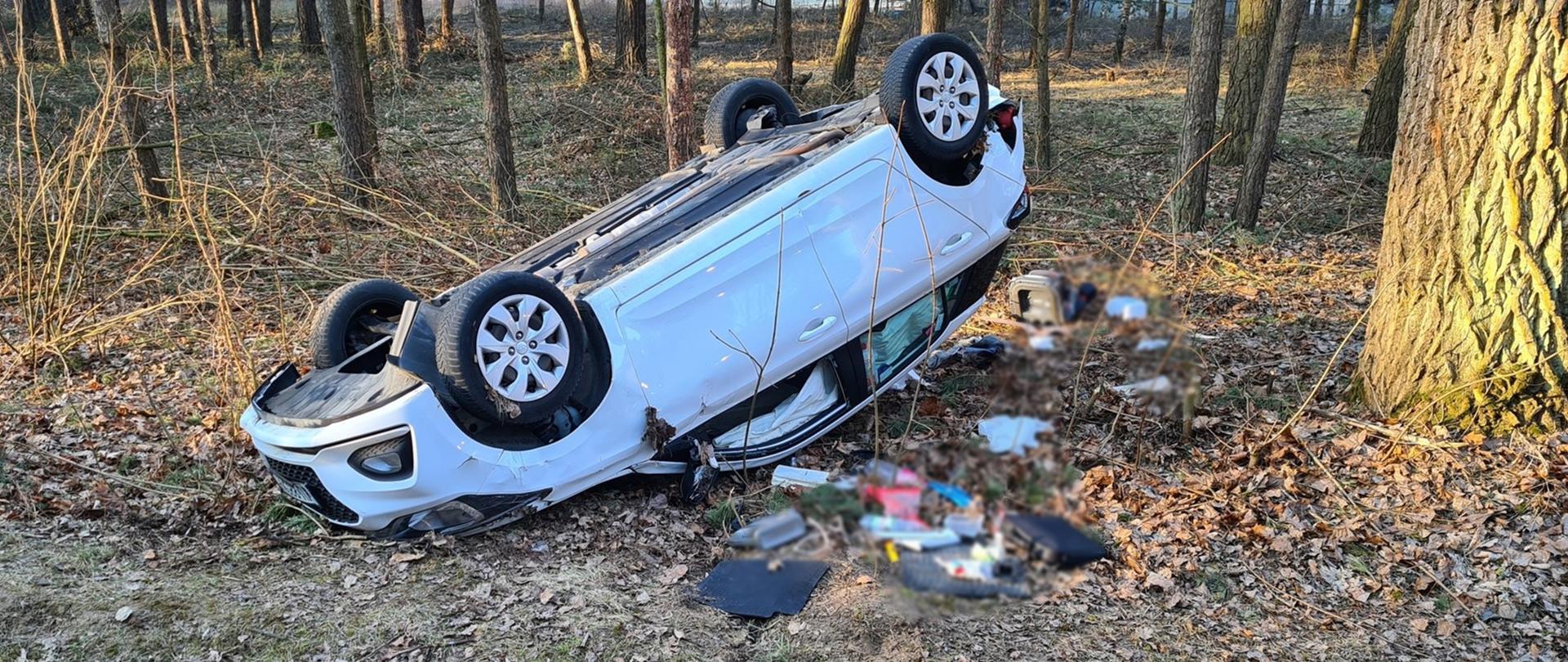Wypadek drogowy w Kisielanach Kucach.