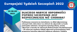 Europejski Tydzień Szczepień 2022 