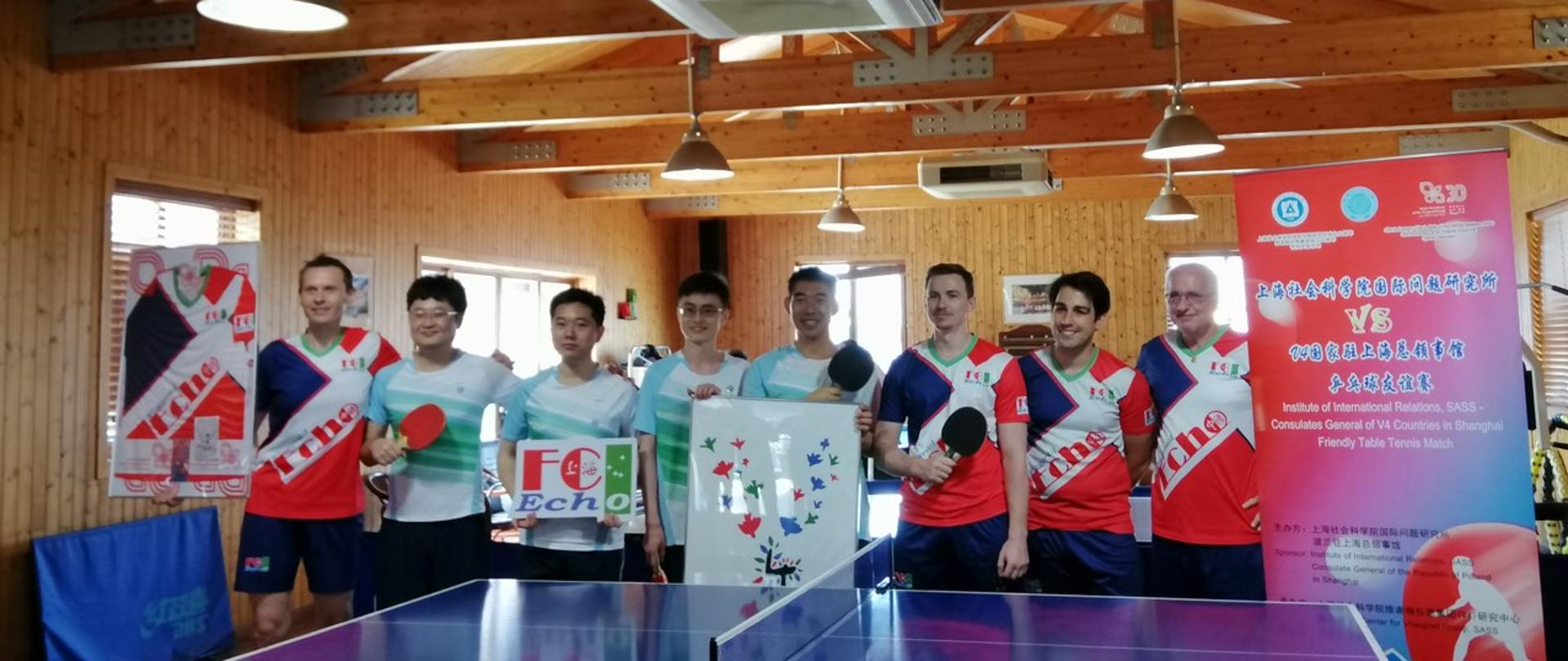 A friendly V4 table tennis match in Shanghai