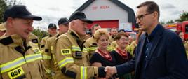Wizyta premiera Mateusza Morawieckiego w OSP Wolica.