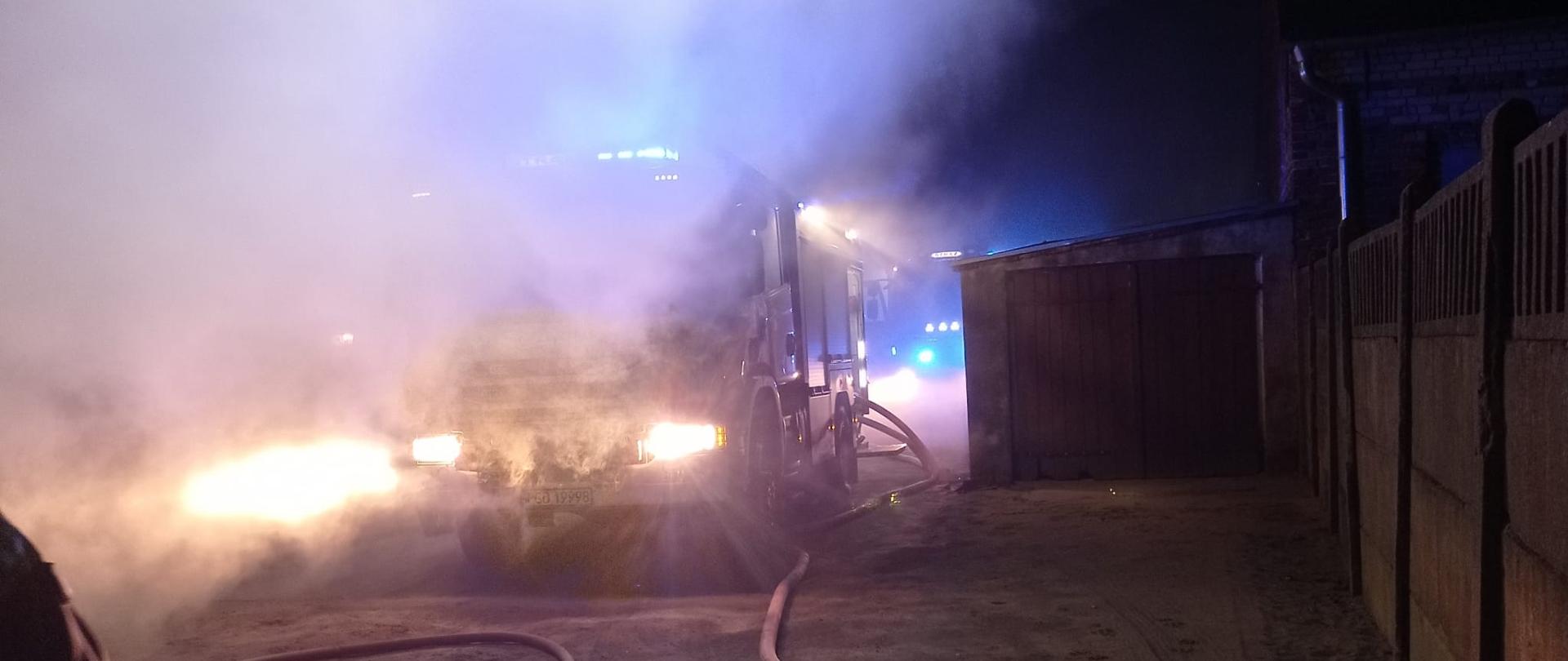 Pożar pomieszczenia kotłowni w Goździchowie