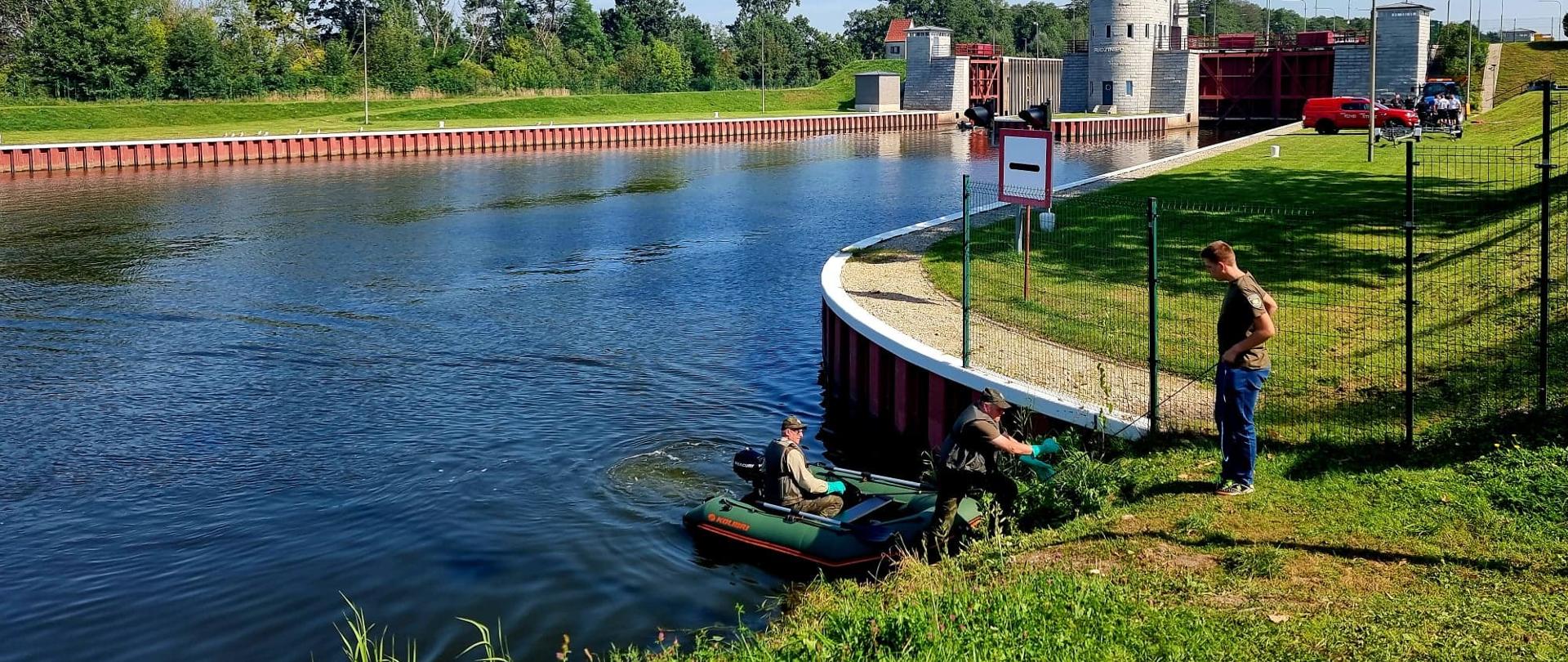 Pobór prób z Kanału Gliwickiego