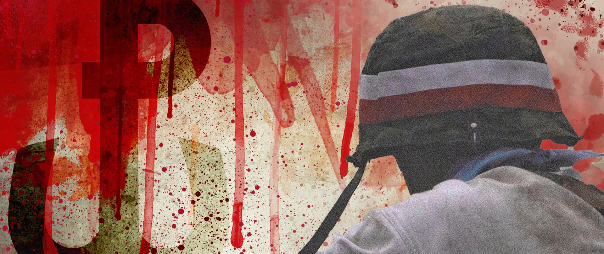 W lewym dolnym rogu napis: 1 sierpnia 63 dni chwały. W lewym górny rogu symbol Polski Walczącej. Po prawej stronie postać powstańca odwrócona plecami w hełmie z biało-czerwoną przepaską.