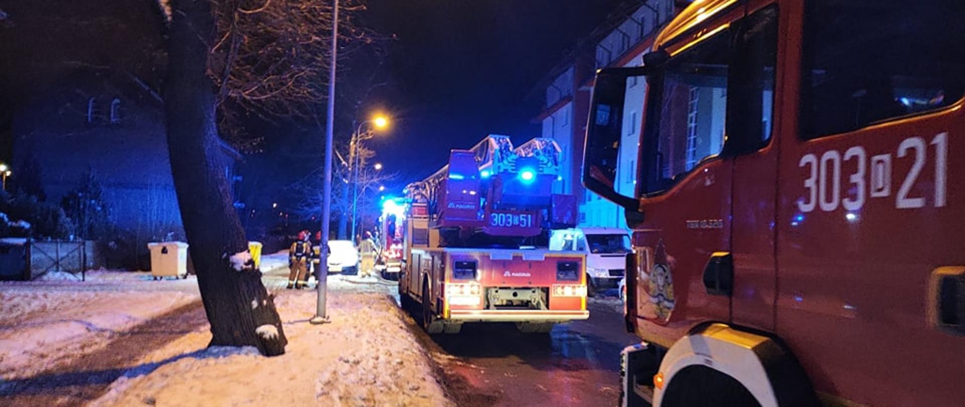 Interwencja strażaków na ul. Mościckiego