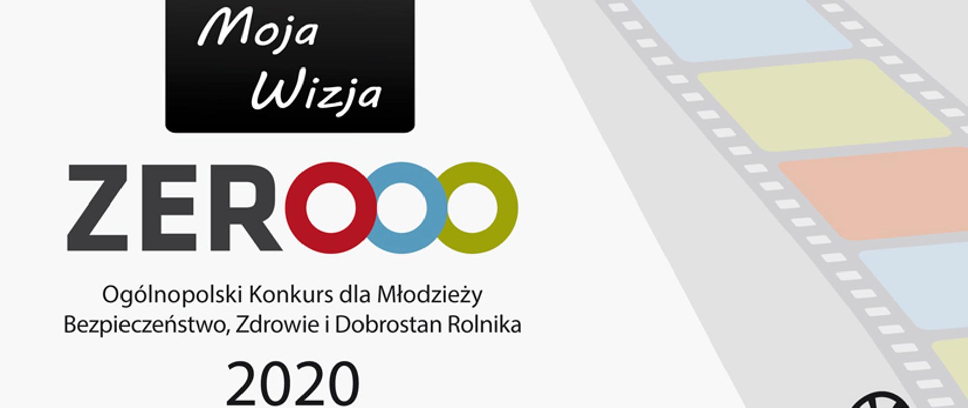 plakat - po prawej stronie kamera po lewej informacje o konkursie