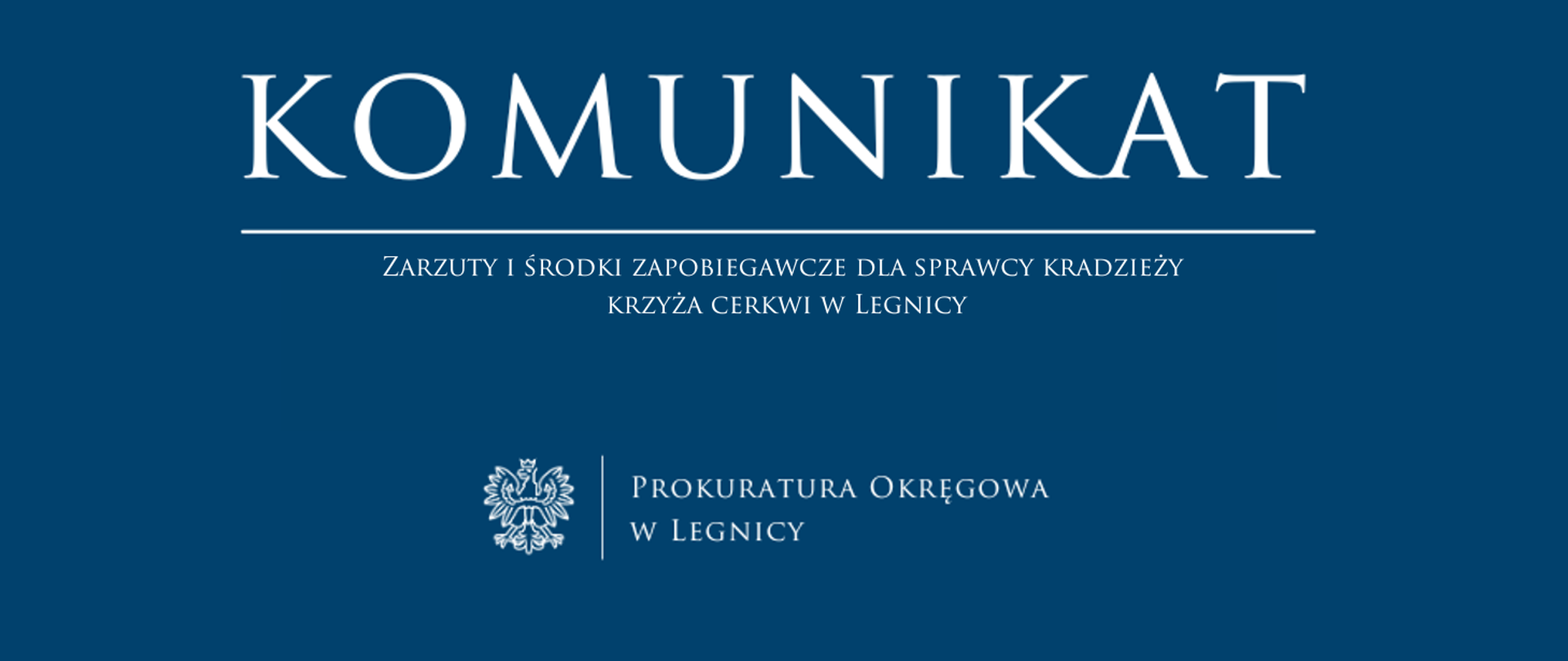 Zarzuty i środki zapobiegawcze dla sprawcy kradzieży krzyża cerkwi w Legnicy