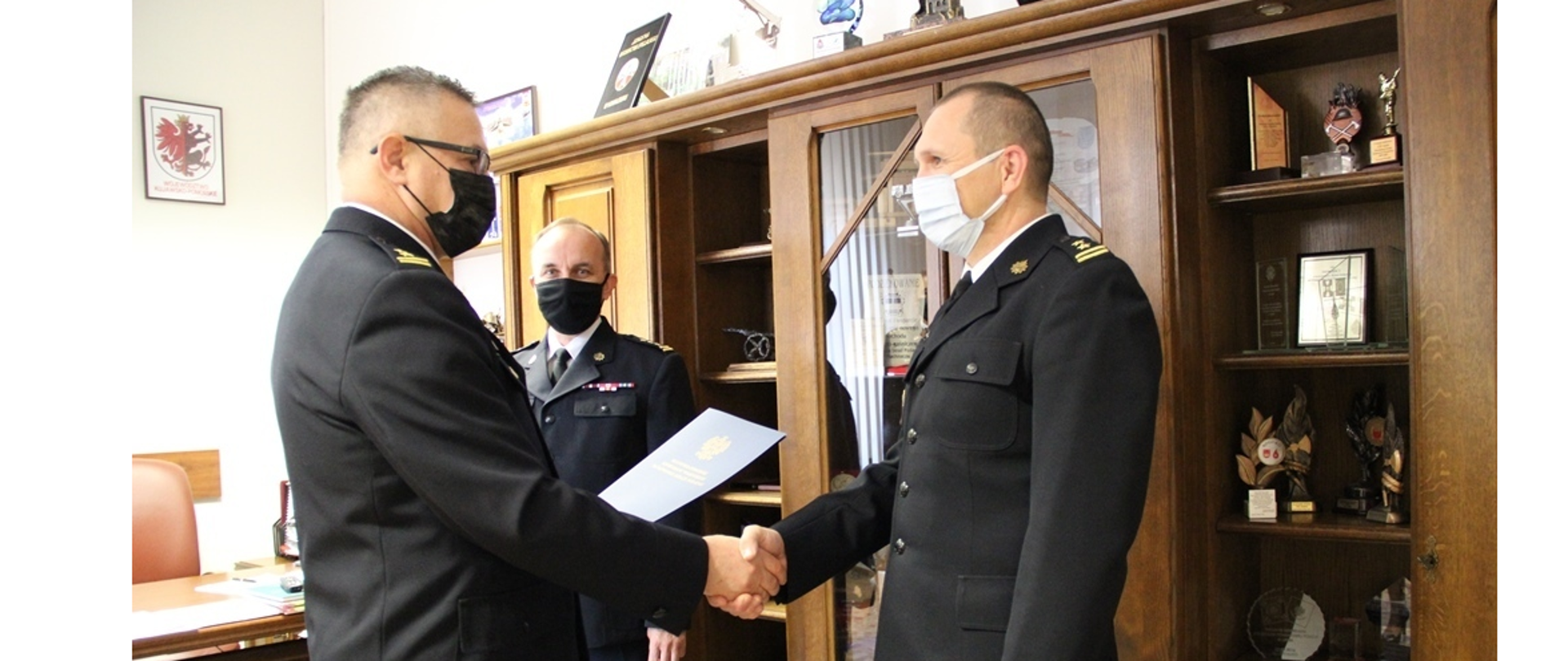 bryg. Jankowski Grzegorz przekazanie obowiązków Zastępcy Komendanta Miejskiego PSP przez KW PSP w Toruniu