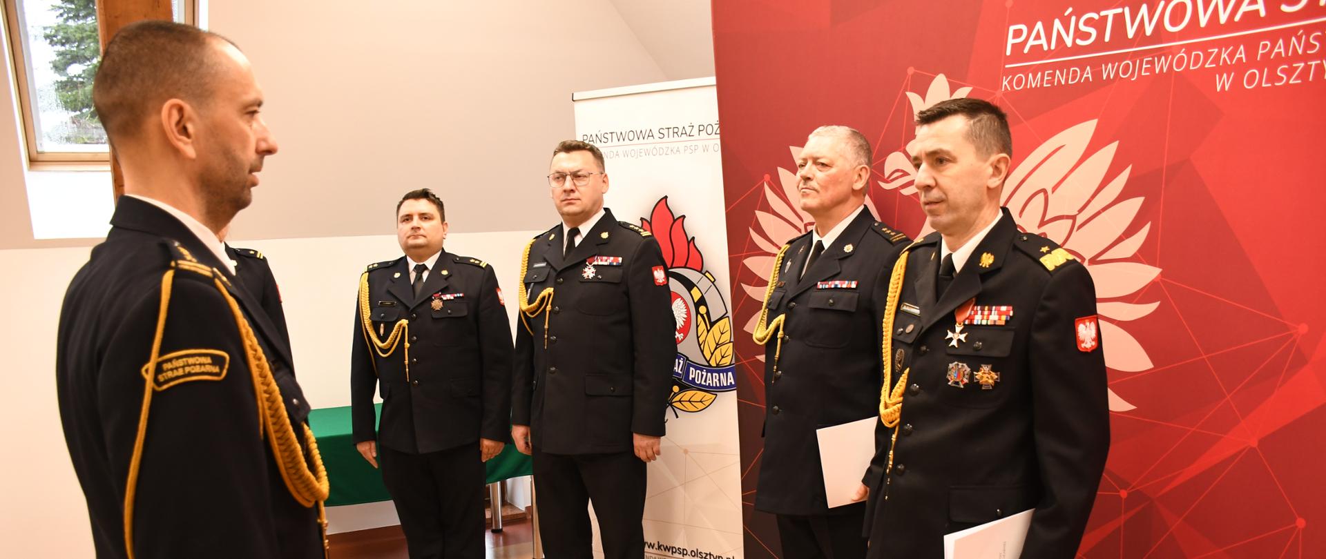 Powierzenie obowiązków nowemu Warmińsko Mazurskiemu Komendantowi Wojewódzkiemu PSP st.bryg. Michałowi Kamienieckiemu