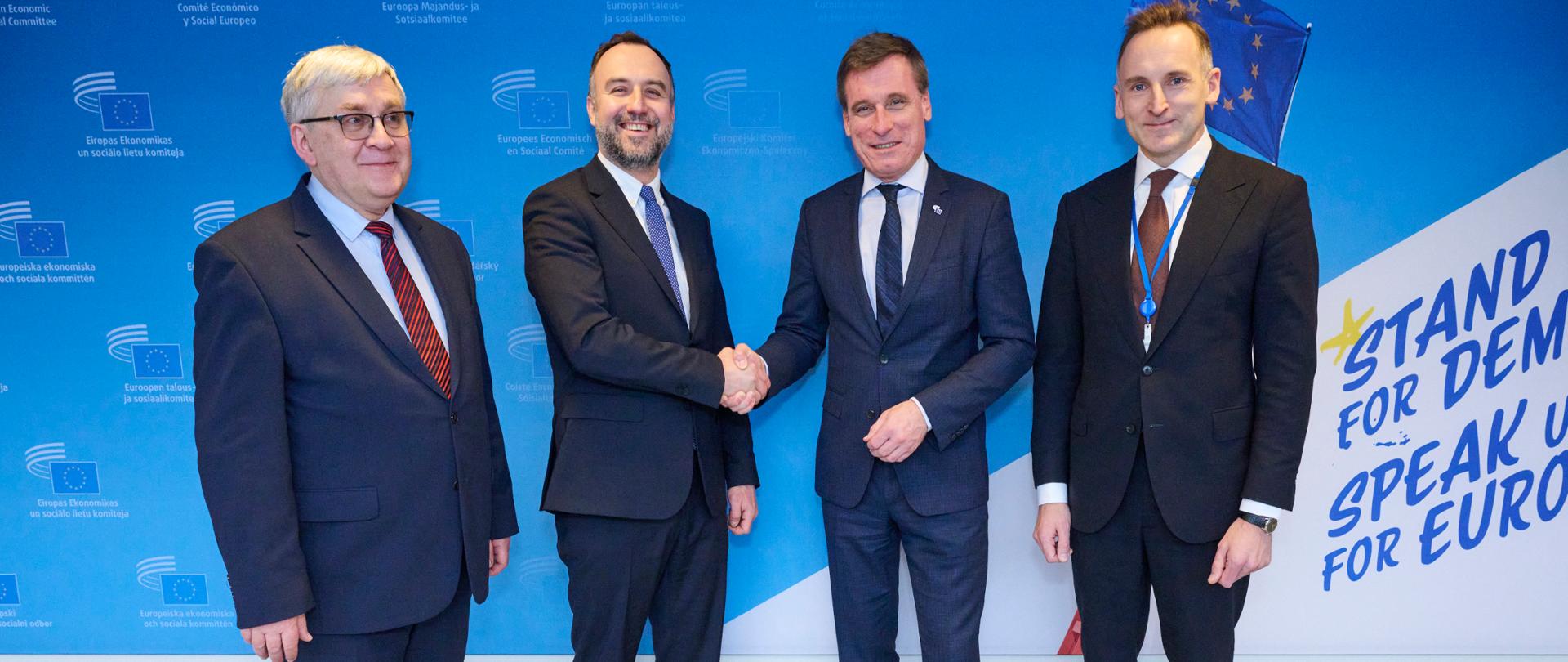 Podsekretarz stanu Paweł Karbownik podczas Europejskiego Komitetu Ekonomiczno-Społecznego (EKES) w Brukseli 