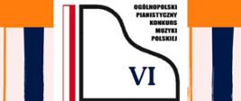 VI Ogólnopolski Pianistyczny Konkurs Muzyki Polskiej grafika fortepianu na kle klawiatury fortepianowej