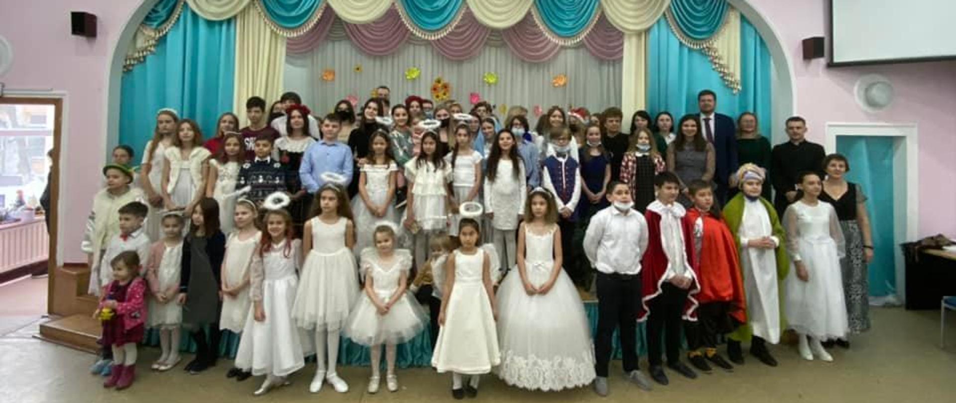 Spotkanie wigilijne w Gimnazjum 5 w Nur-Sułtanie 18.12