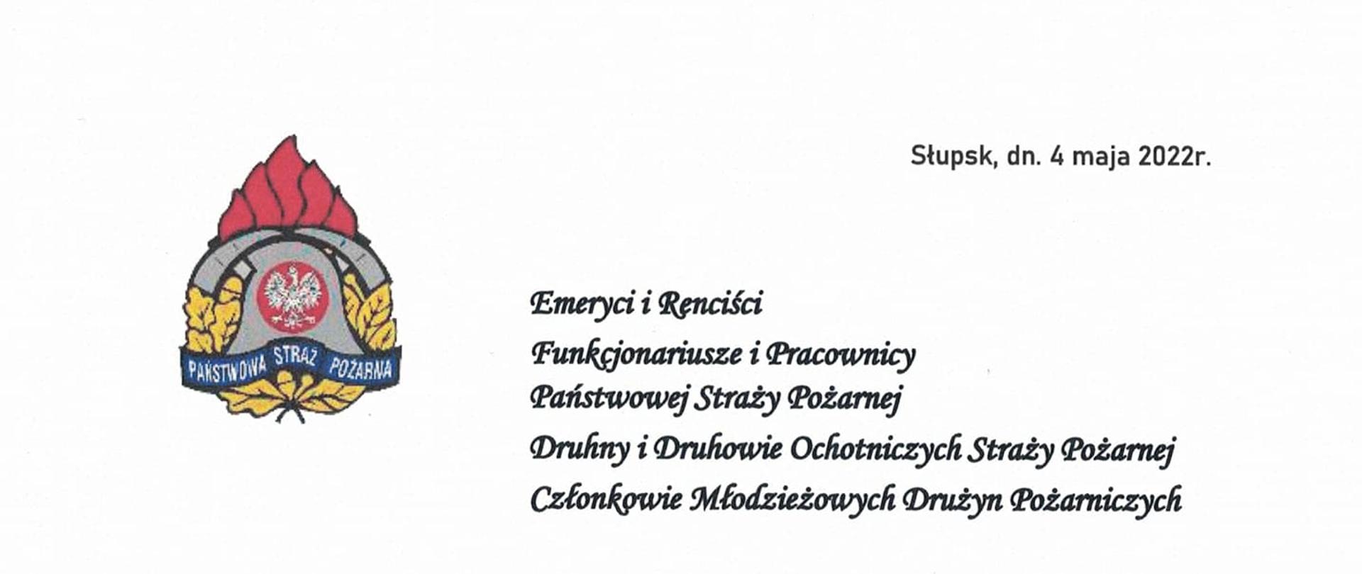 Zdjęcie przedstawia Życzenia Dzień Strażaka