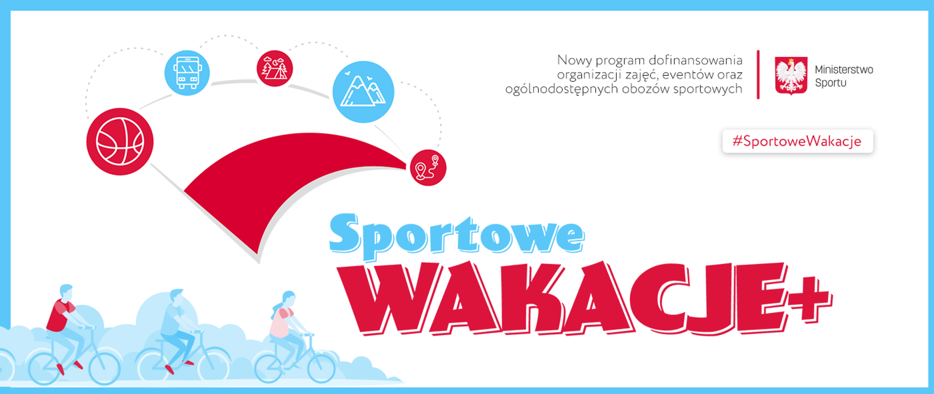 Logo programu Sportowe Wakacje +
