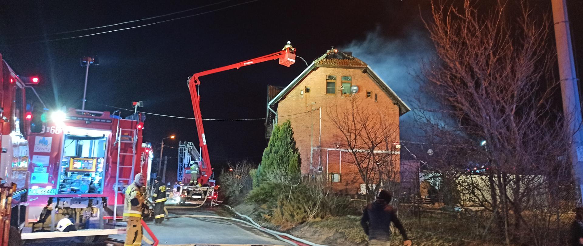 Duży pożar w miejscowości Nowe Włóki