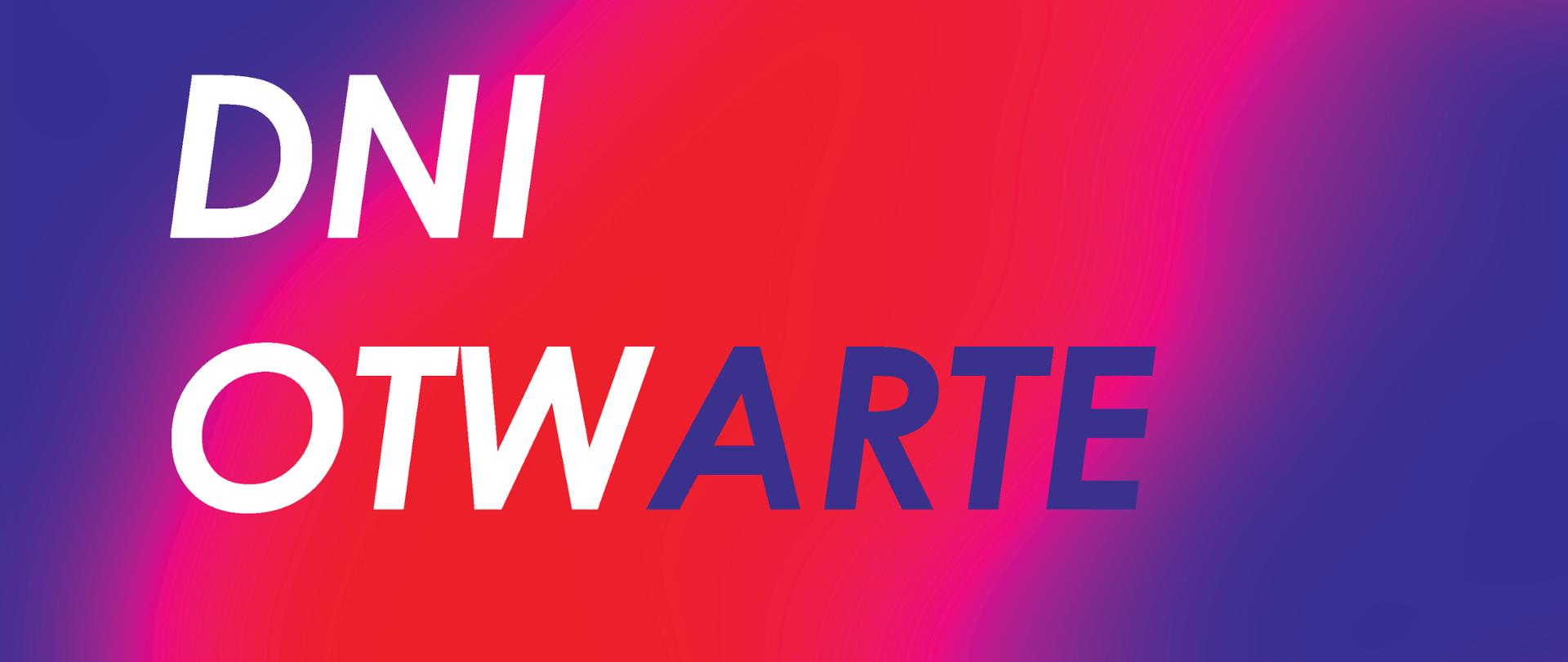 kolorowy plakat, tekst: Dni otwarte, Państwowego Liceum Sztuk Plastycznych im. Bernarda Morando, 21 marca 2024 godz.10.00 - 14.00