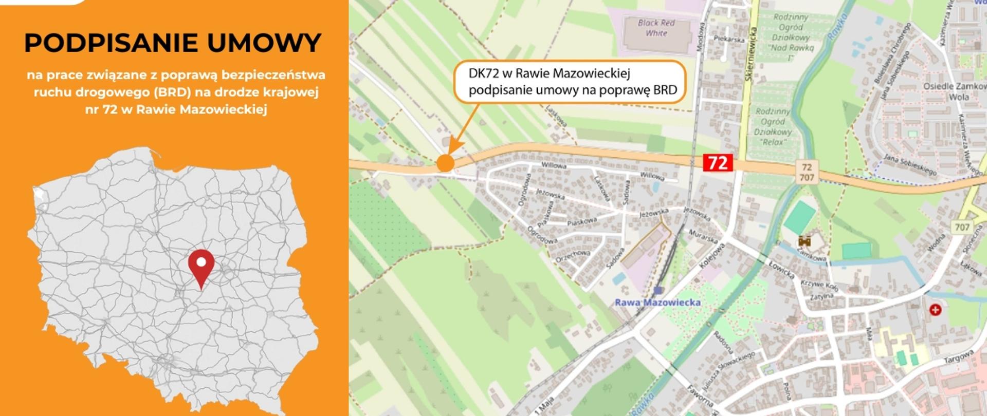 Rawa Mazowiecka - poprawa BRD DK72