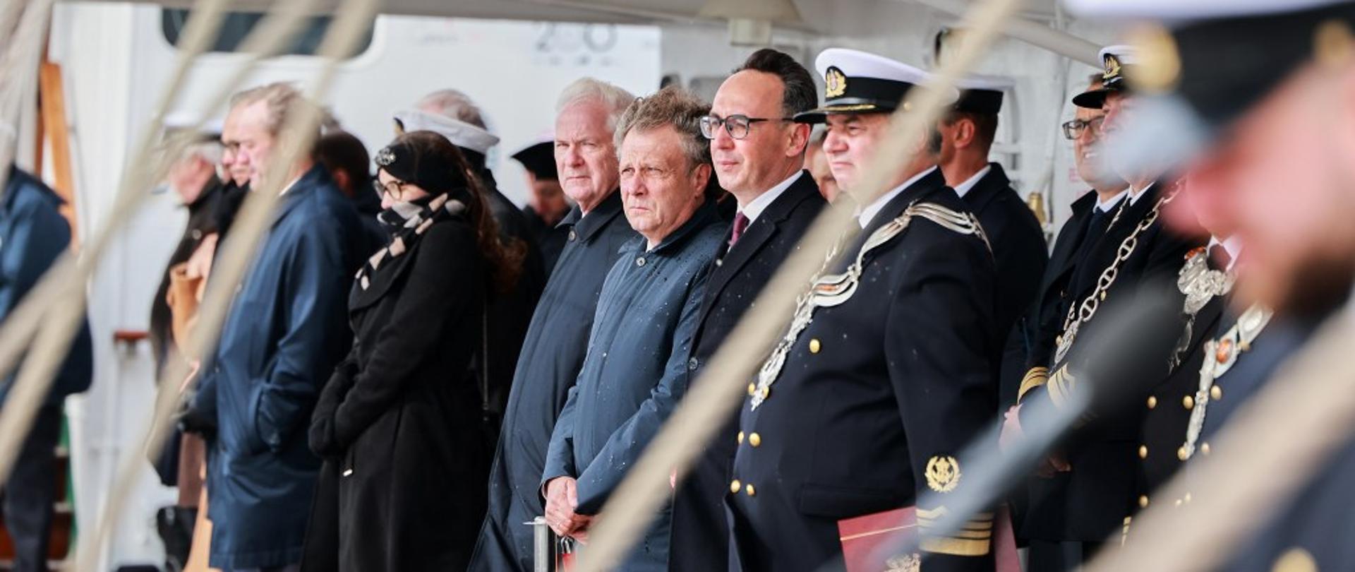 Minister infrastruktury Dariusz Klimczak podczas inauguracji roku akademickiego Uniwersytetu Morskiego w Gdyni