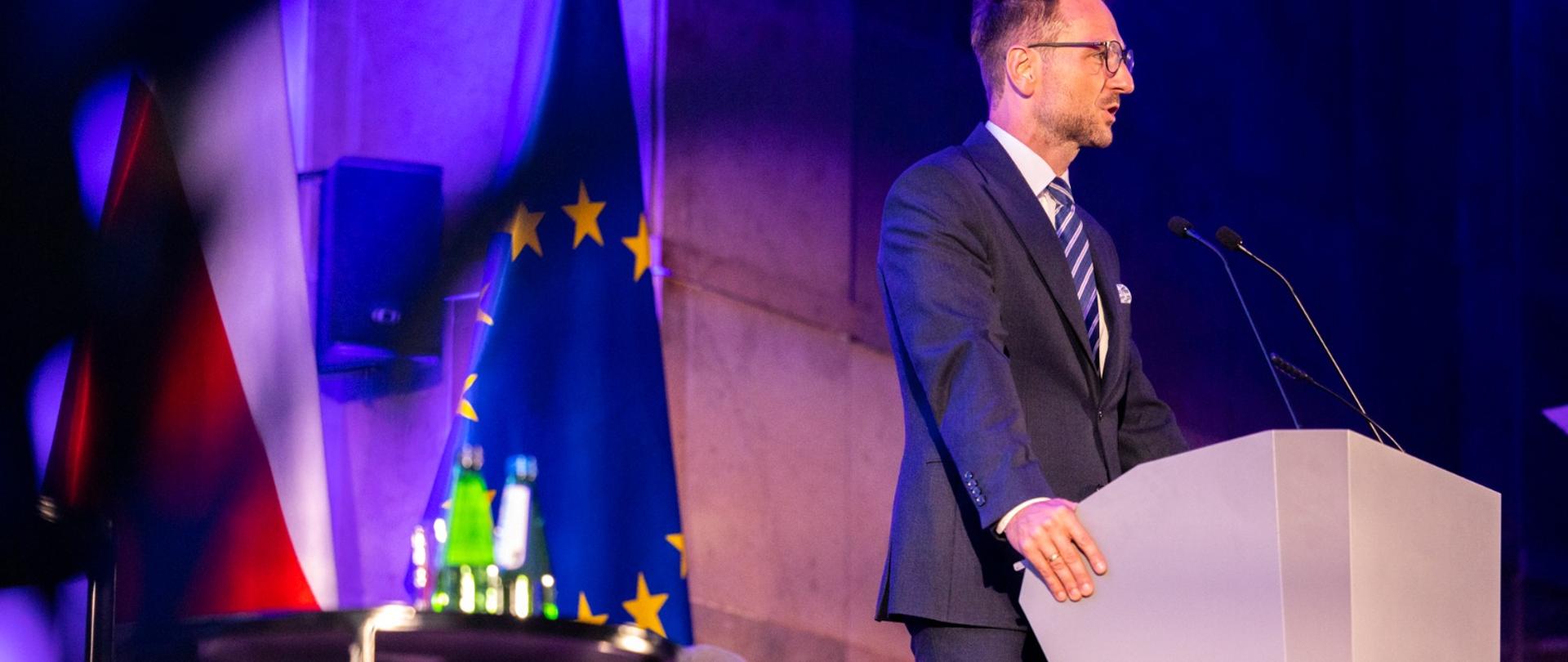 Minister Waldemar Buda na podsumowaniu projektu Szkoła dla Innowatora